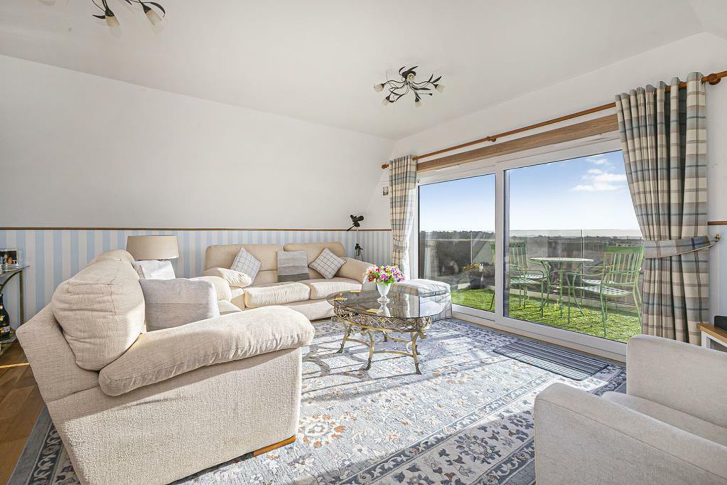 The upstairs sitting room. 