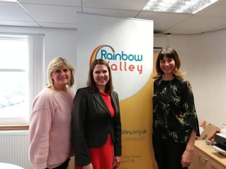 Angela MacVicar, Jo Swinson MP, Lindsay MacCallum