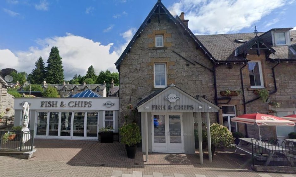 McKays Fish and Chip Shop in Pitlochry.