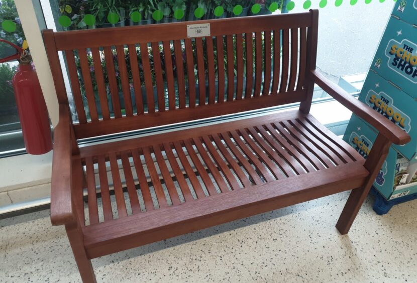 Asda staff installed the bench in honour of their former colleague. 