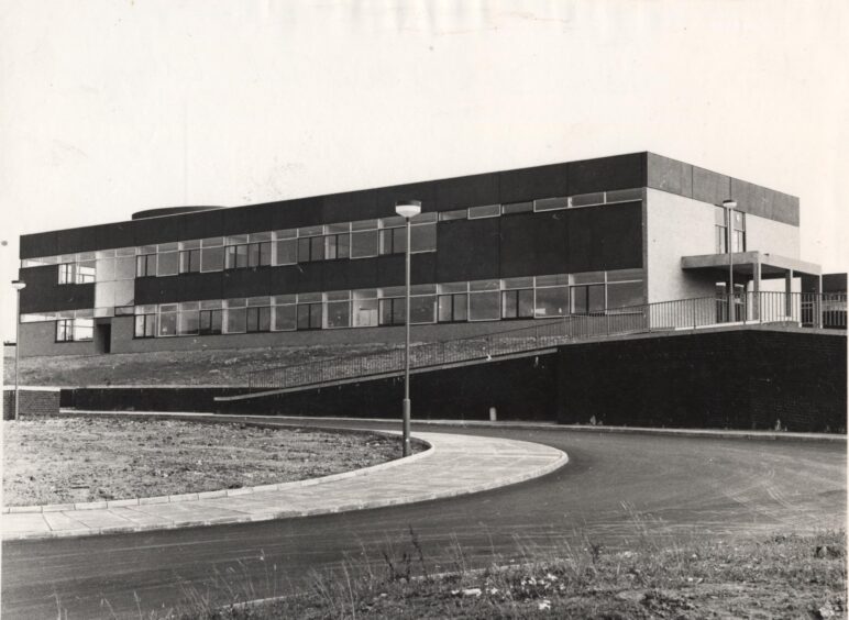 the outside of the new building in Halbeath Road. 