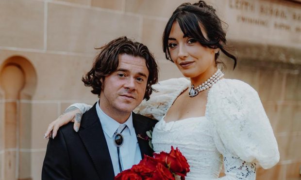 Kyle Falconer and Laura Wilde marry in Edinburgh