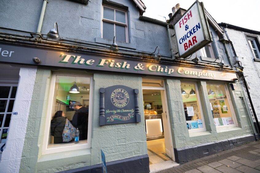 Auchterarder chip shop exterior