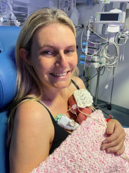 Kirkcaldy mum Rachael with her daughter Daisy who was born prematurely.