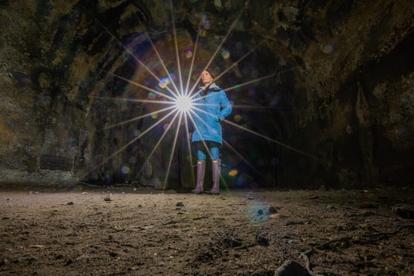 Take a good torch if you explore Glenfarg railway tunnels. Image: Steve MacDougall.