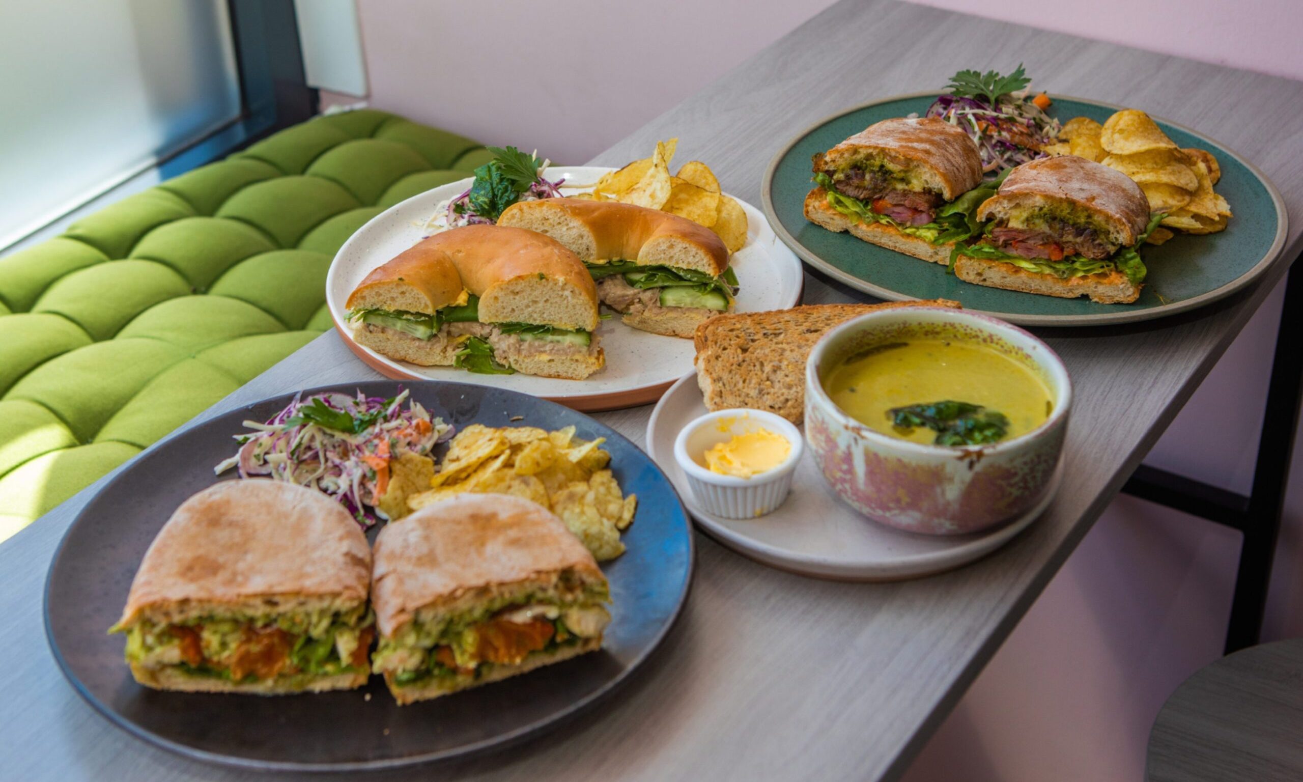 A selection of dishes from One Two Three Cup of Tea café in Tayport.