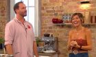 Kate Carter-Larg and Sam Larg on Saturday Kitchen.