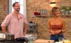 Sam Larg and Kate Carter-Larg on Saturday Kitchen.