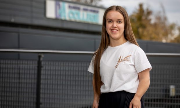 Trick or treat? Callie Davidson, from Dundee, is among our young guisers. Image: Kirsty Mckelvie.