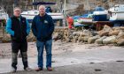 Dysart Sailing Club secretary Stewart Mitchell, left, with commodore Martin Johncock at Dysart Harbour