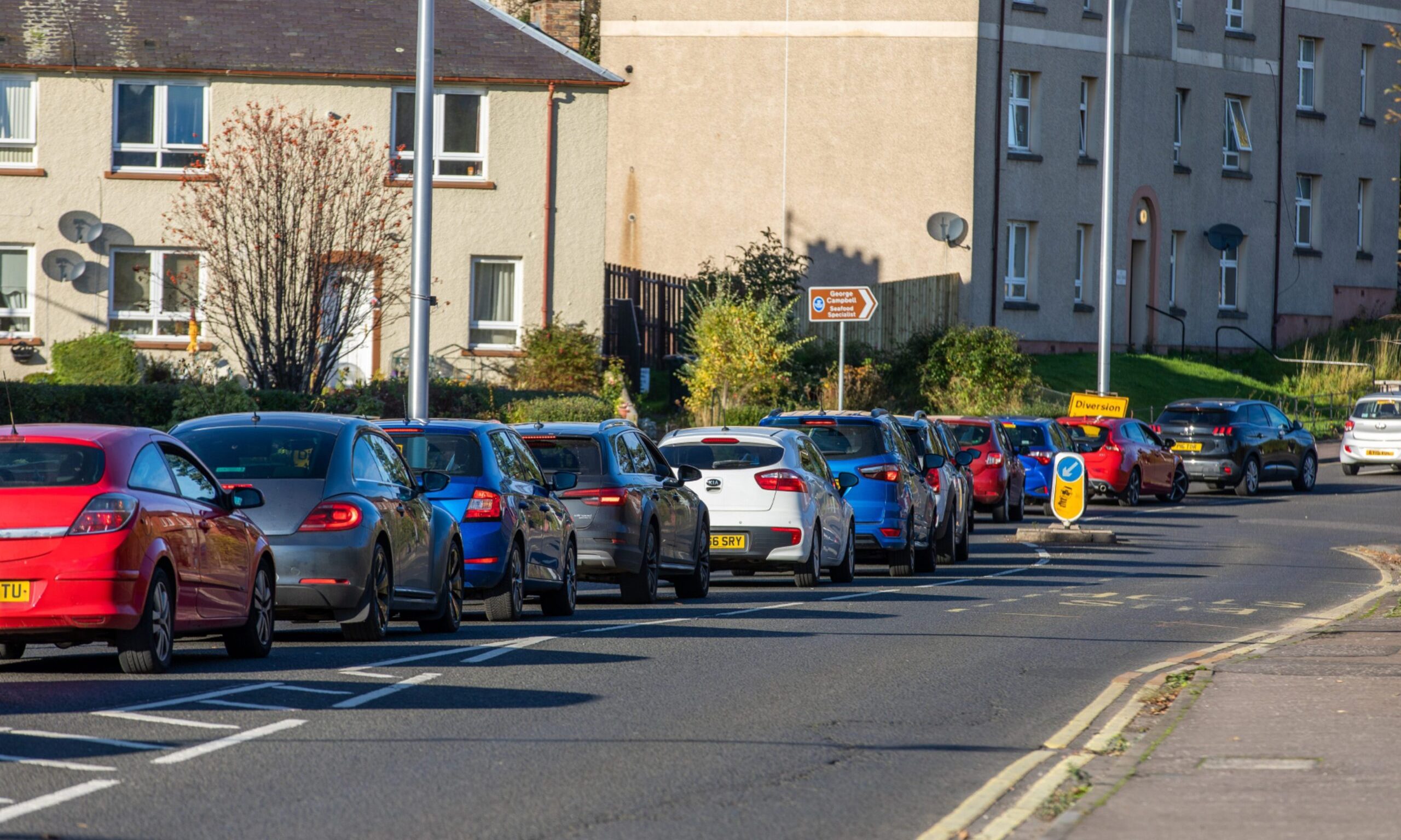 Congestion on Riggs Road in Perth.