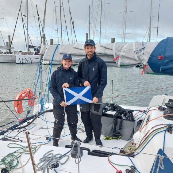 Team GB pair Calanach Finlayson and Maggie Adamson win sailing world championship.