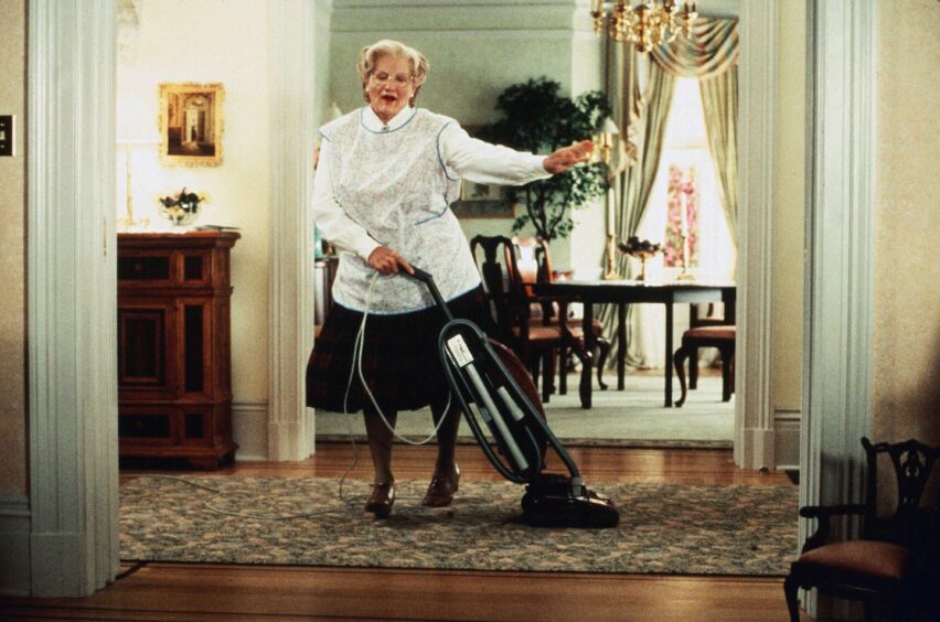 Robin Williams as Mrs Doubtfire, 1993.