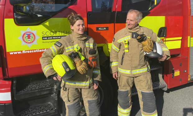 On-call firefighter and farmer Toni Dowling and her similarly multi-faceted dad, Anthony.