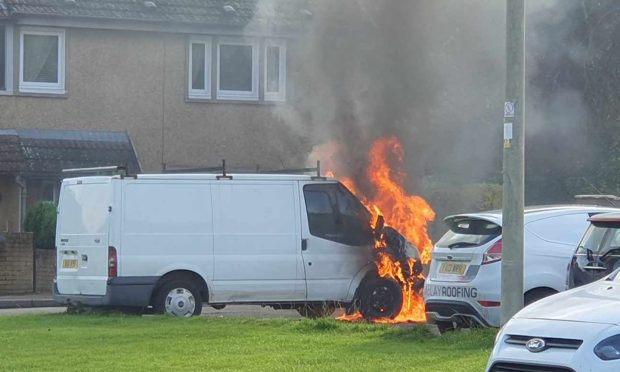 Van fire Ballingry