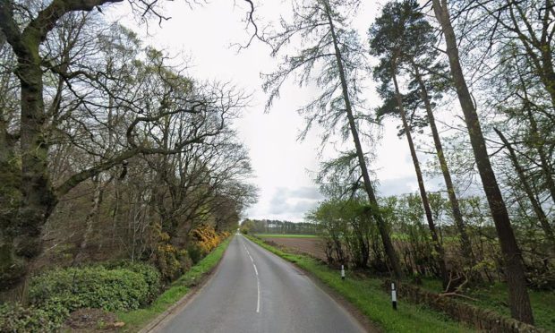 The crash happened on the B965 between Friockheim and Arbroath. Image: Google Street View