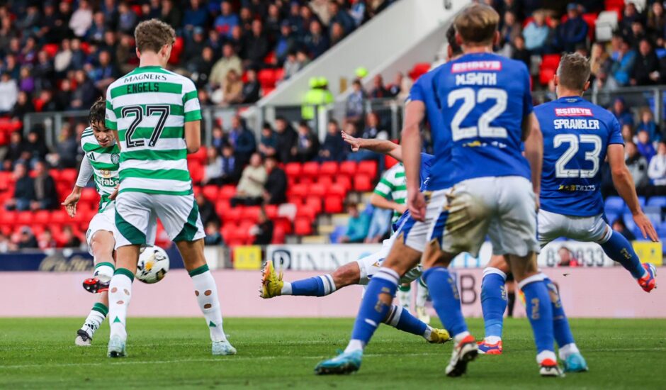 Celtic's Paulo Bernardo scores after his team quickly moved from one end of the pitch to another. 