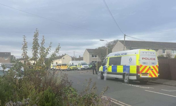 Police on March Crescent. Image: Supplied