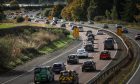 Traffic building on the A90 southbound.