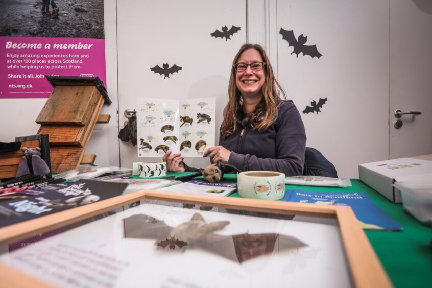 Emilie Wadsworth running a bat-themed workshop at Kellie Castle. Image: Mhairi Edwards.