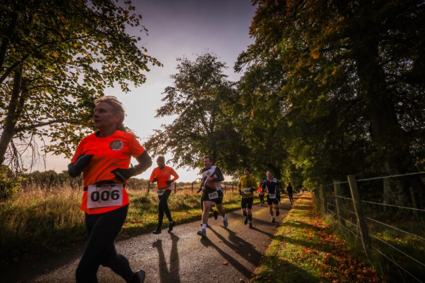 House of Dun autumn duathlon event near Montrose.