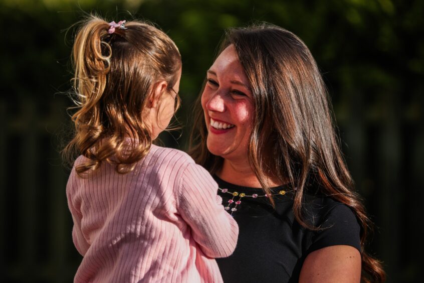 Fife mum Erin with her daughter Sophia.