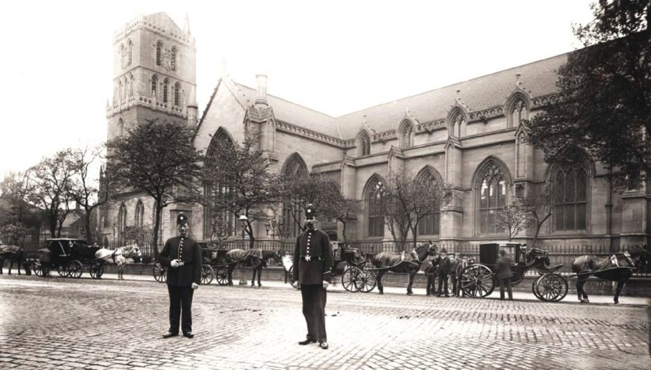 Policemen in Dundee around the end of the 19th century