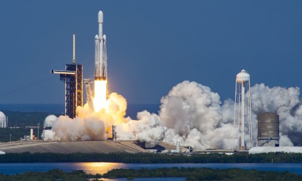 Dundee components take to the skies aboard the SpaceX Falcon Heavy rocket carrying the NASA Europa Clipper unmanned spacecraft. Image: Spacex/Nasa/Planet Pix via ZUMA Press Wire/Shutterstock