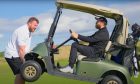 Tom Stoltman and Rick Shiels at Dumbarnie Links.