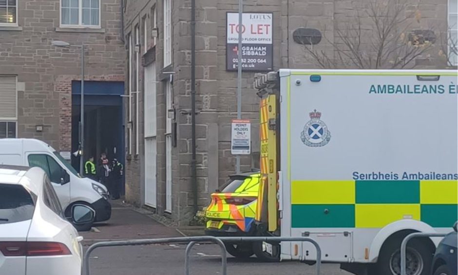 police at Travelodge Dundee