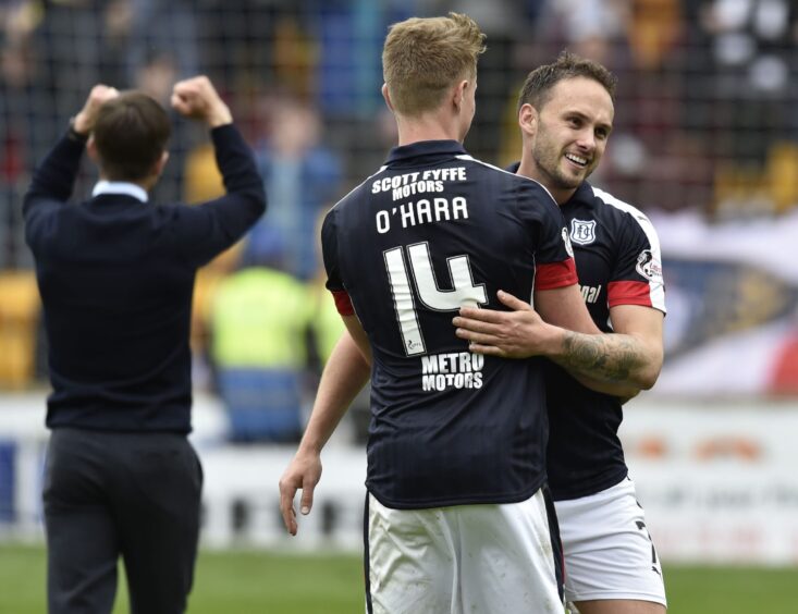 Mark O'Hara is the last man to score a Dundee winner at Motherwell, back in 2017 as Neil McCann took interim charge. Image: SNS