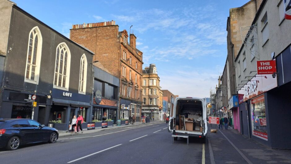 South Street, Perth, showing The Loft and The Shop on either side