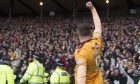 Louis Moult following Motherwell's League Cup semi-final win against Rangers