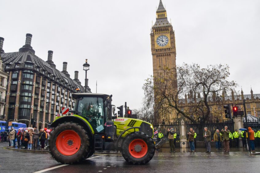 Tractor in London