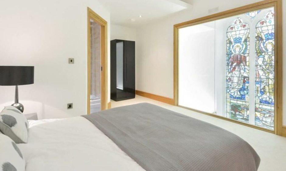 Bedroom at Blairingone Church in Kinross-shire.