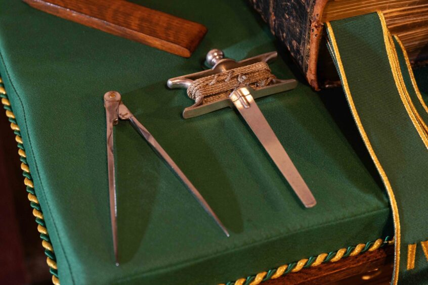 Freemasonry tools. Image: Paul Reid.