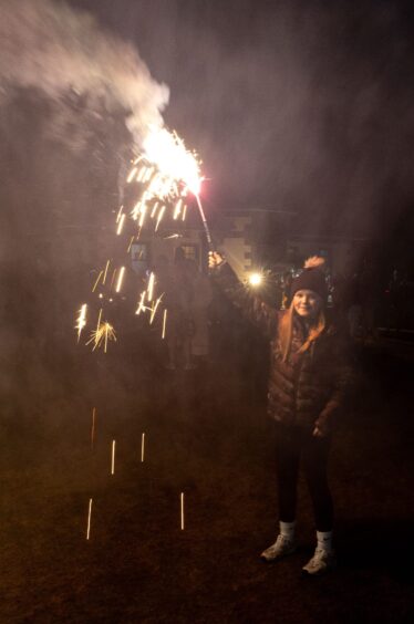 Bonfire night at Kirriemuir Hill.