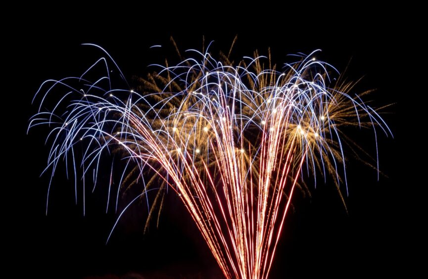 Angus Glens Rotary Club bonfire night at Kirrie Hill.