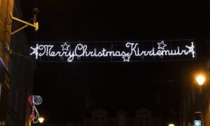 Merry Christmas Kirriemuir! Image: Paul Reid