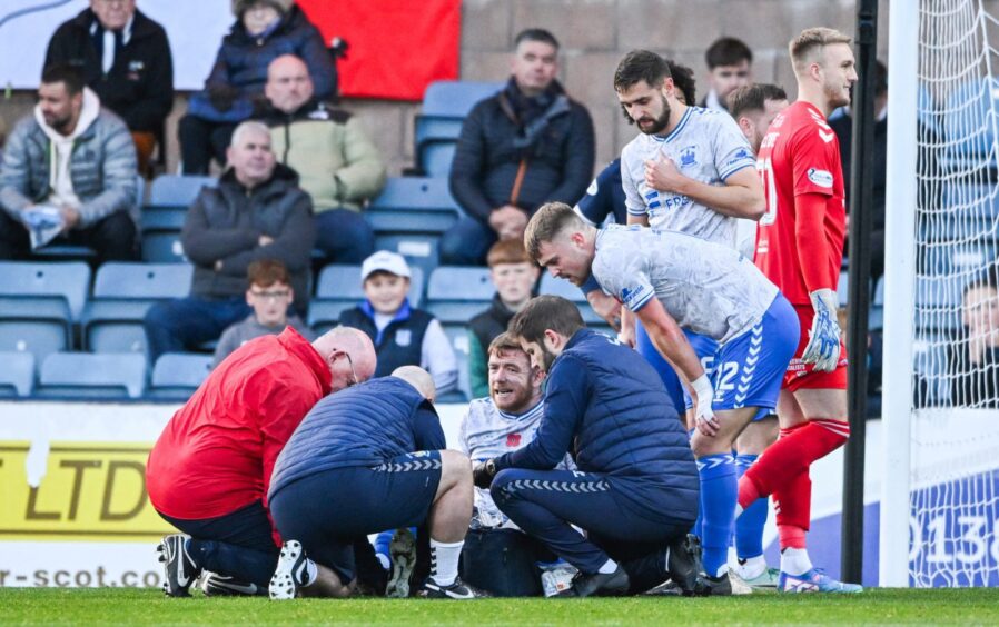 Stuart Findlay gets treatment