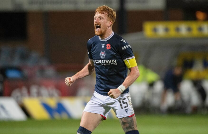 Simon Murray's arrival in the summer has brought more goals for Dundee. Image: Paul Devlin/SNS