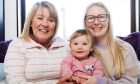 Isabella MacKay with gran Donna Webster and mum Lauren Webster.