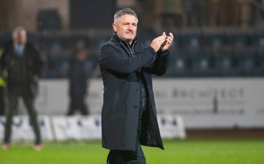 Dundee boss Tony Docherty. Image: Euan Cherry/SNS