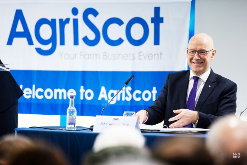 First Minister John Swinney at AgriScot. 