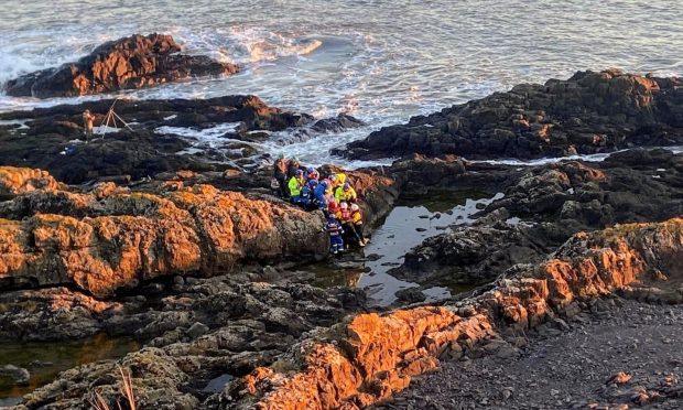 Coastguard team in Montrose.