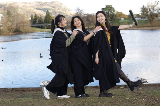 Fife College's graduation ceremony for first year pupils from four high schools, Auchmuty, Levenmouth, Viewforth and Woodmill