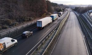 The A9 remains closed near Ballinluig.