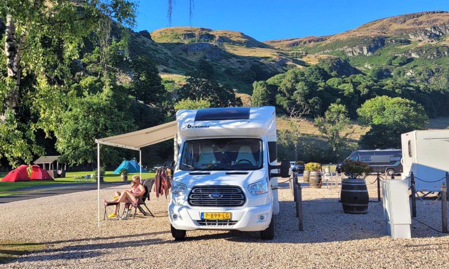 Witches Craig campsite in Stirlingshire