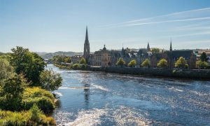 The flats have views of the Tay. Image: Rettie