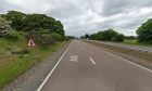 The A90 between Forfar and Brechin.